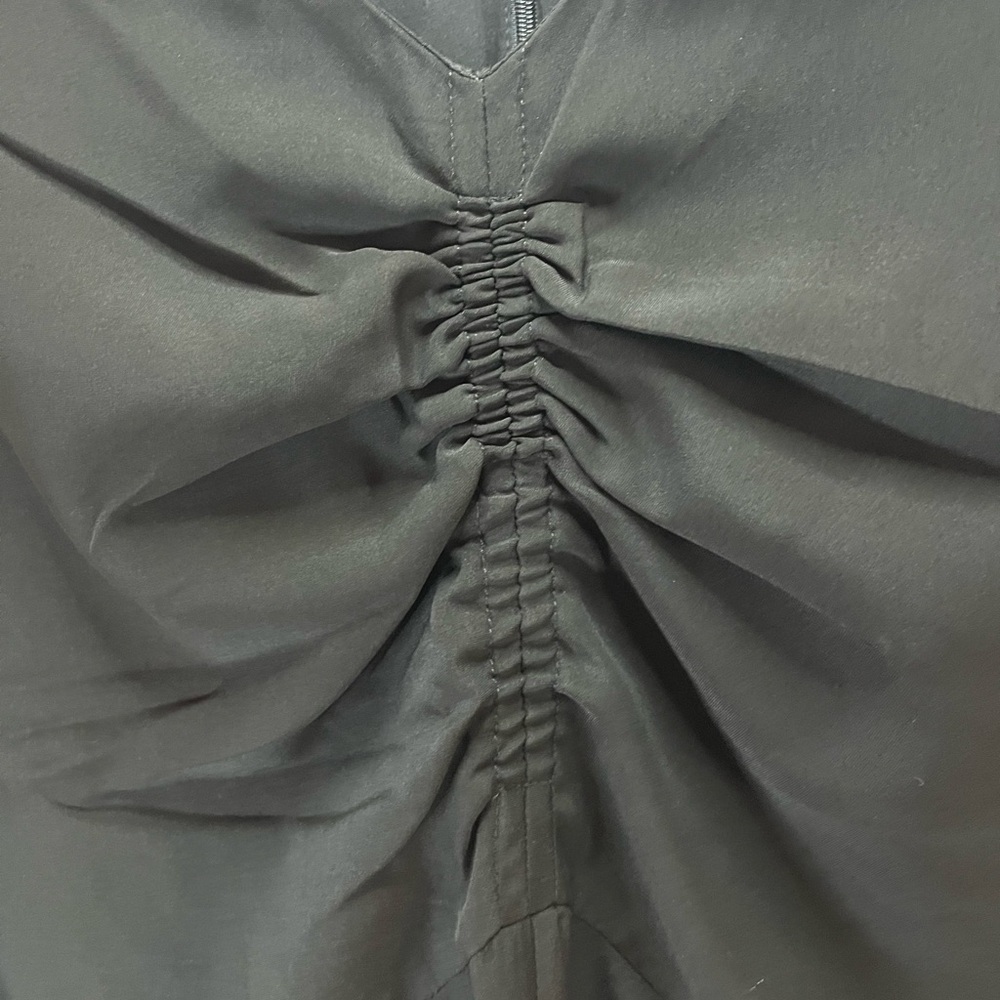 Banana Republic Long Sleeve Back Shirred Midi Dress sz 4 - Picture 5 of 14
